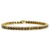 14k Yellow Gold Tennis Bracelet Black Diamonds 8.50ct br2114Dn