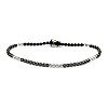 Gold tennis bracelet with black diamonds and colorless diamonds br2249dndi