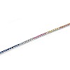 Gold tennis bracelet with multicolored Sapphires br2224sf