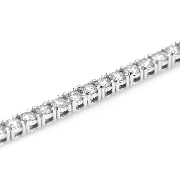 Gold tennis bracelet with 2.00ct colorless diamonds br2687