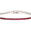 Gold tennis bracelet with rubies br2687rb