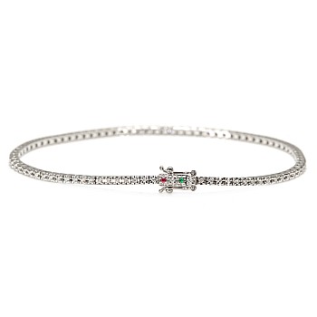 18k White Gold Tennis Bracelet with Diamonds 0.40ct br2694