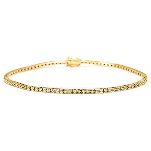 18k geelgouden tennisarmband met diamanten 0,40 ct br2694