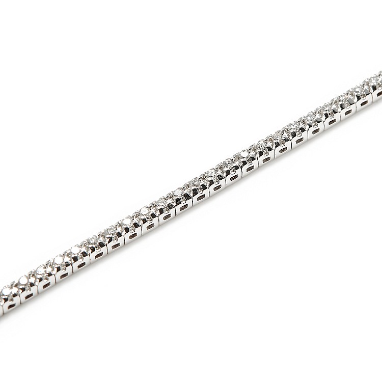 Tennis Bracelet in 18k Gold with 1.50ct Diamonds br2694