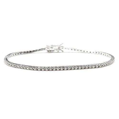 Tennisarmband van 18k goud met 1,50 ct diamanten br2694