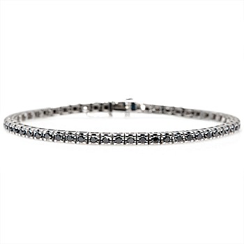 Tennis Bracelet 2.00ct br2694dn in Gold with Black Diamonds