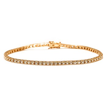 Tennis Bracelet in Gold with White 1.00ct Diamonds br2694