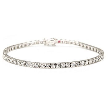 18k White Gold Tennis Bracelet with Diamonds 2.00ct br2694