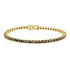 Tennis bracelet in Gold and Black Diamonds 5.30ct br2243dn