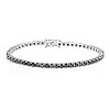 Tennis bracelet in Gold and Black Diamonds 5.30ct br2243dn