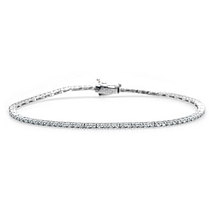 Tennisarmband 1,00 ct in goud met kleurloze diamanten br2696