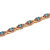 Gold bracelet br2705tpdirb with Diamonds, Rubies and Topazes