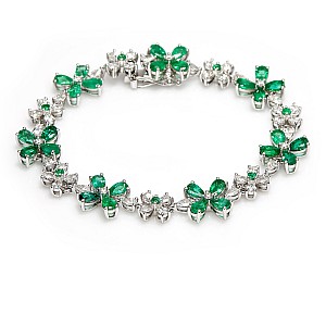 Bracelet br2752smdi in Gold with Emeralds and Diamonds
