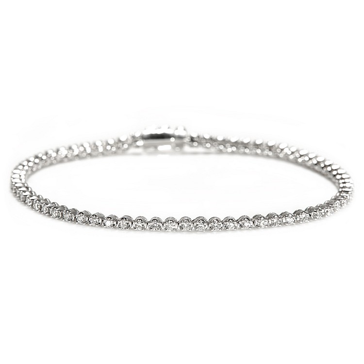 Tennis Bracelet in 18k Gold with 1.50ct Diamonds br2762