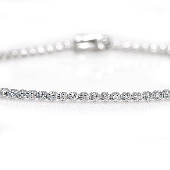 Tennis bracelet 0.50ct in Gold with colorless Diamonds br2762