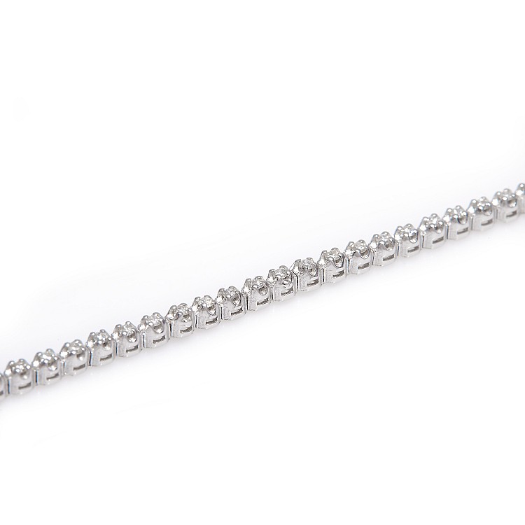 Tennis bracelet 0.50ct in Gold with colorless Diamonds br2762