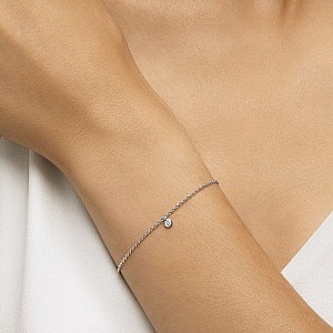 Bracelet br301 in Gold with Natural Diamond