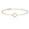 Circle Bracelet br303 in Gold with Natural Diamonds