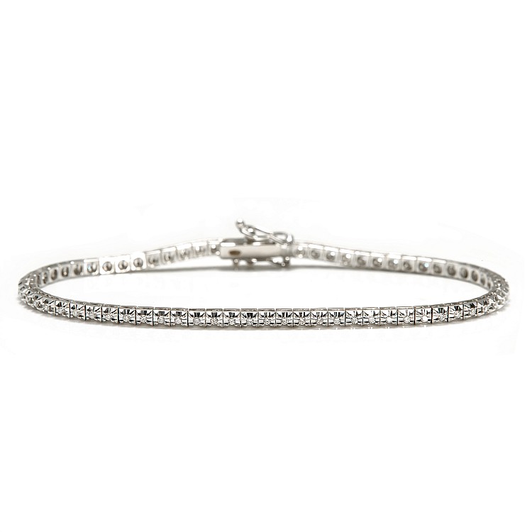 Gold tennis bracelet with Diamonds 0.50ct br4029