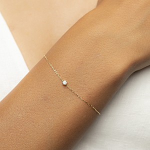 Bracelet br563 in Gold with Natural Diamond