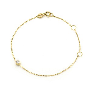 Bracelet br563 in Gold with Natural Diamond
