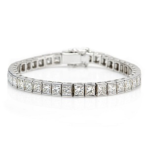 Gold tennis bracelet with Diamonds br67503