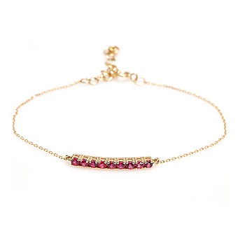 Bracelet br2744 in Gold with Rubies