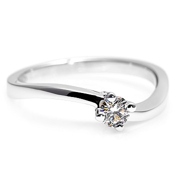 Engagement ring i001 in Gold with Diamond 0.10ct - 0.25ct