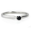 Gold engagement ring i004Dn with Black Diamond 0.10ct - 0.15ct