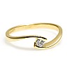 Engagement ring i005 in Gold with Diamond