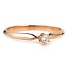 Engagement ring i009 in Gold with Diamond