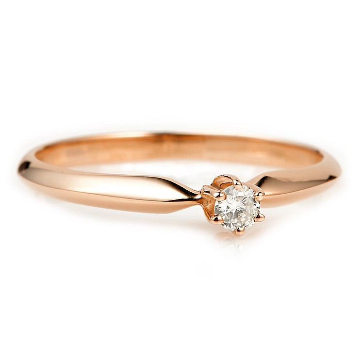 Engagement ring i009 in Gold with Diamond