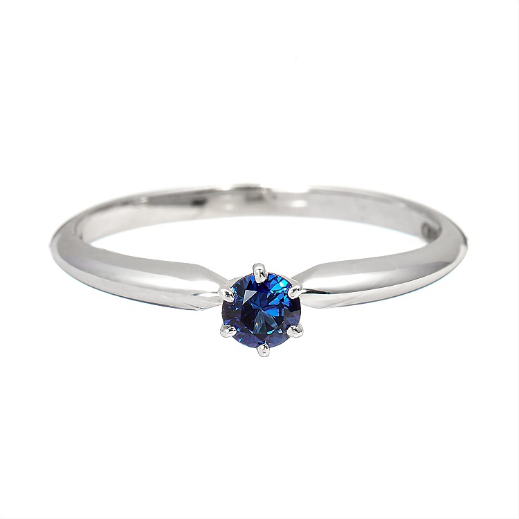 Engagement ring in Gold or Platinum with Sapphire i009Sf