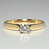 Engagement ring i017p4 in Gold with Diamond - GIA 0.30ct - 0.40ct