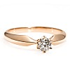 Engagement ring i017p6 in Gold with Diamond - GIA 0.30ct - 0.40ct