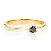 Gold engagement ring i026dn with Black Diamond 0.20ct - 0.33ct