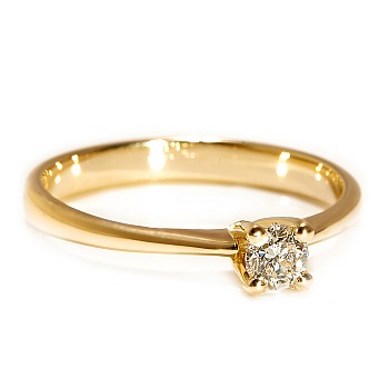 Engagement ring i026 in Gold with Diamond - GIA 0.30ct - 0.40ct