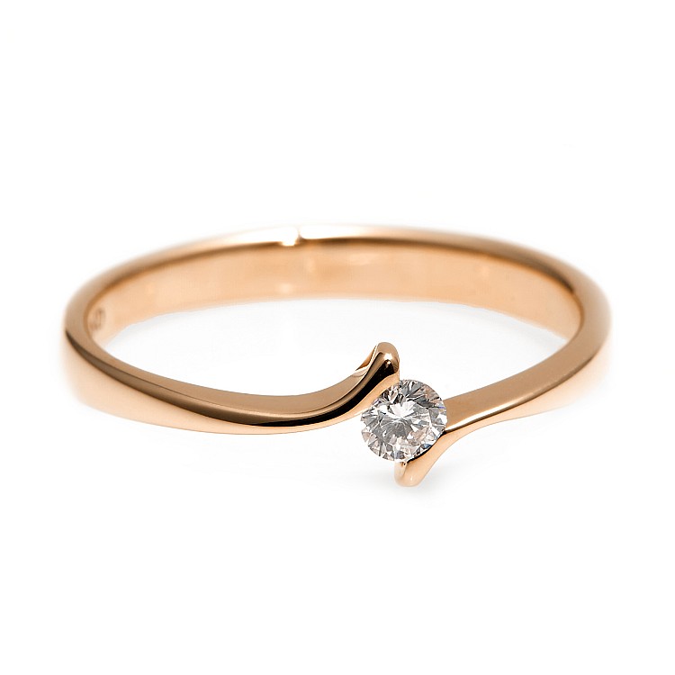 Engagement ring i060 in Gold with Diamond