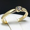 Engagement ring i114 in Gold with Diamond