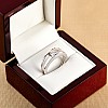 Engagement ring i1145 in Gold with Diamond - GIA 0.30ct - 0.40ct