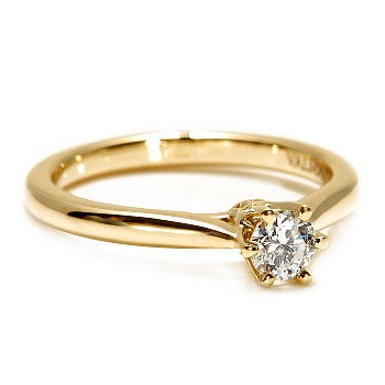 Classic engagement ring i122004 in Gold with Diamond 0.20ct - 0.25ct