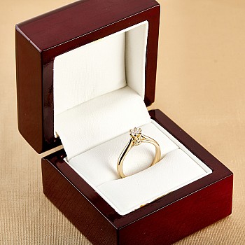 Classic engagement ring i122004 in Gold with Diamond - GIA 0.30ct - 0.40ct