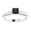 Engagement ring i122005Dn in Gold with Black Diamond 0.33ct - 0.85ct