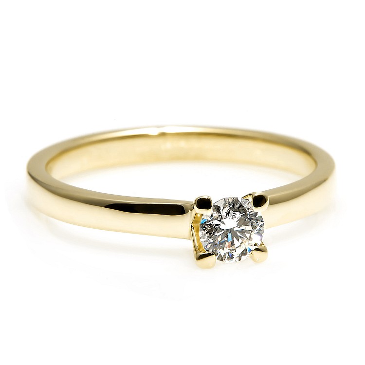 Engagement ring i122005 in Gold with Colorless Diamond