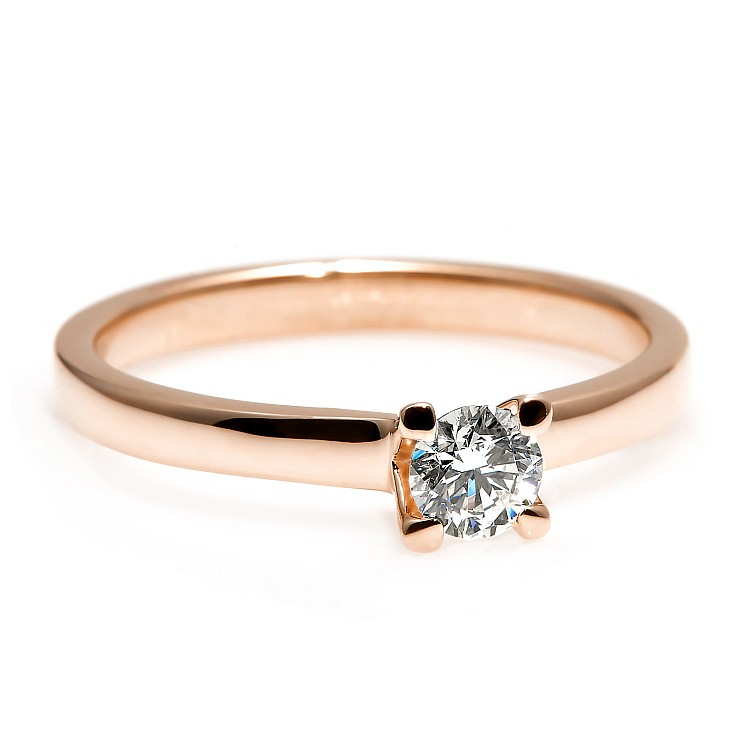 Engagement ring i122005 in Gold with Colorless Diamond