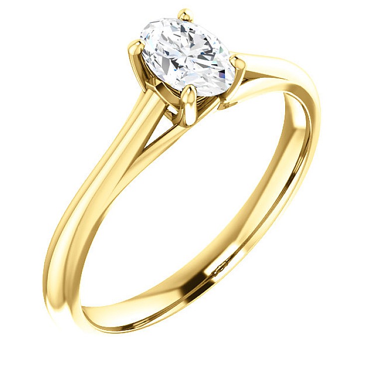 Engagement ring i122047 in Gold with Diamond - GIA 0.50ct - 0.70ct