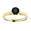 Gold engagement ring i122047DN with Black Diamond 0.33ct - 0.85ct