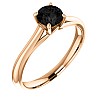 Gold engagement ring i122047DN with Black Diamond 0.33ct - 0.85ct