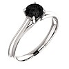 Gold engagement ring i122047DN with Black Diamond 0.33ct - 0.85ct