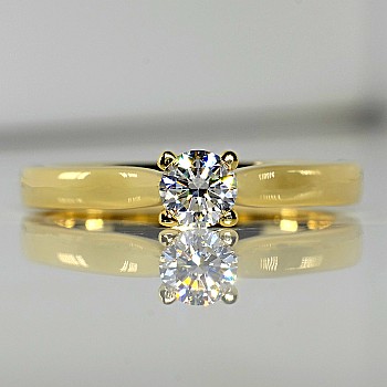 Engagement ring i122089 in Gold with Diamond - GIA 0.30ct - 0.40ct